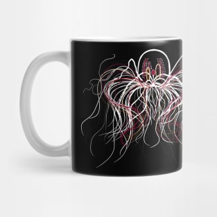 Jellyfish with red threads - Jellyfish motif Mug